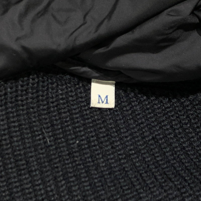 【中古品】【メンズ】 MONCLER モンクレール MAGLIONE TRICOT CARDIGAN E20919402800 マリオーネ トリコット カーディガン ダウンジャケット ニット 141-260923-ko-13-teih サイズ：M カラー：ブラック 万代Net店