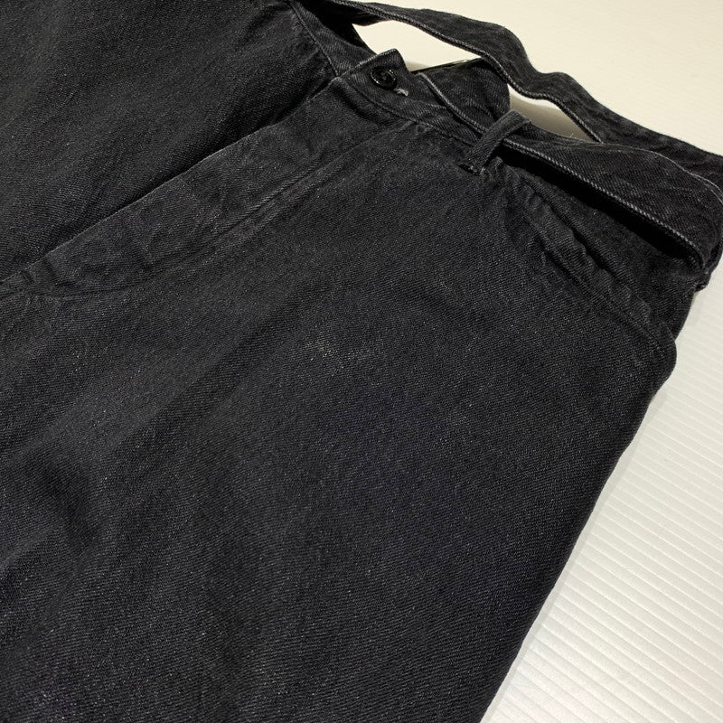 【中古品】【メンズ】 COMOLI コモリ 22AW BELTTED DENIM PANTS W03-03001 ベルテッド デニムパンツ ボトムス ジーンズ 151-260923-ko-23-teih サイズ：3 カラー：ブラック 万代Net店