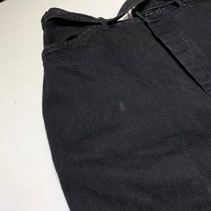 【中古品】【メンズ】 COMOLI コモリ 22AW BELTTED DENIM PANTS W03-03001 ベルテッド デニムパンツ ボトムス ジーンズ 151-260923-ko-23-teih サイズ：3 カラー：ブラック 万代Net店