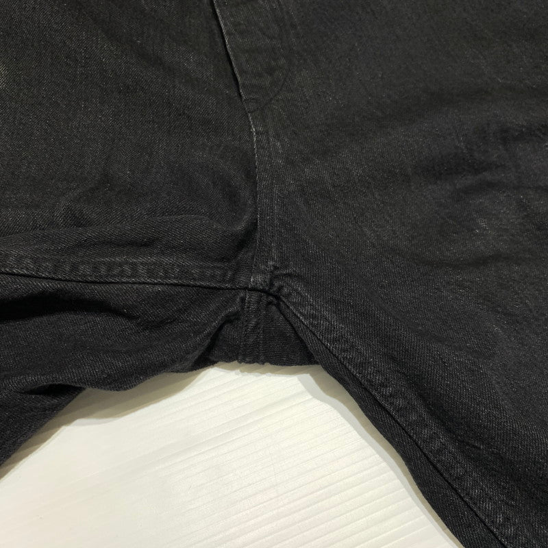 【中古品】【メンズ】 COMOLI コモリ 22AW BELTTED DENIM PANTS W03-03001 ベルテッド デニムパンツ ボトムス ジーンズ 151-260923-ko-23-teih サイズ：3 カラー：ブラック 万代Net店