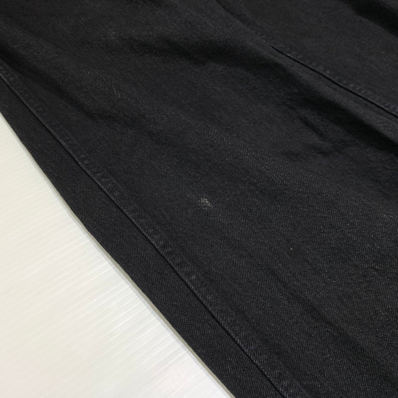 【中古品】【メンズ】 COMOLI コモリ 22AW BELTTED DENIM PANTS W03-03001 ベルテッド デニムパンツ ボトムス ジーンズ 151-260923-ko-23-teih サイズ：3 カラー：ブラック 万代Net店
