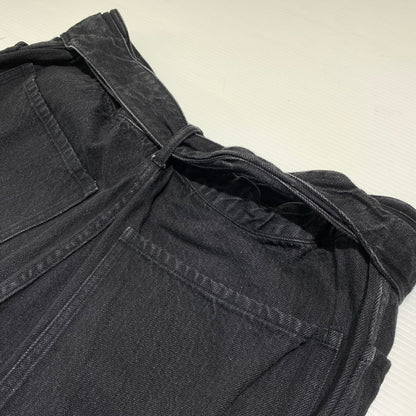 【中古品】【メンズ】 COMOLI コモリ 22AW BELTTED DENIM PANTS W03-03001 ベルテッド デニムパンツ ボトムス ジーンズ 151-260923-ko-23-teih サイズ：3 カラー：ブラック 万代Net店