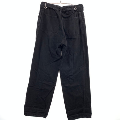 【中古品】【メンズ】 COMOLI コモリ 22AW BELTTED DENIM PANTS W03-03001 ベルテッド デニムパンツ ボトムス ジーンズ 151-260923-ko-23-teih サイズ：3 カラー：ブラック 万代Net店