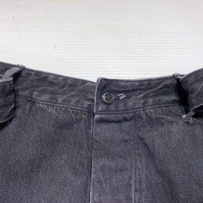 【中古品】【メンズ】 COMOLI コモリ 22AW BELTTED DENIM PANTS W03-03001 ベルテッド デニムパンツ ボトムス ジーンズ 151-260923-ko-23-teih サイズ：3 カラー：ブラック 万代Net店