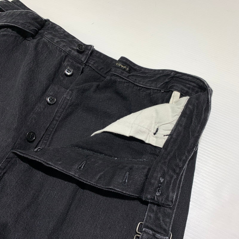 【中古品】【メンズ】 COMOLI コモリ 22AW BELTTED DENIM PANTS W03-03001 ベルテッド デニムパンツ ボトムス ジーンズ 151-260923-ko-23-teih サイズ：3 カラー：ブラック 万代Net店