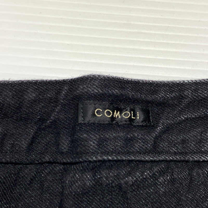 【中古品】【メンズ】 COMOLI コモリ 22AW BELTTED DENIM PANTS W03-03001 ベルテッド デニムパンツ ボトムス ジーンズ 151-260923-ko-23-teih サイズ：3 カラー：ブラック 万代Net店