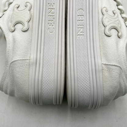 【中古品】【レディース】 CELINE セリーヌ TRIOMPHE JANE LOW LACE-UP LOW SNEAKER トリオンフ ジェーン レースアップ ロースニーカー 183-260924-yo-08-teih サイズ：35(22cm相当) カラー：ホワイト 万代Net店
