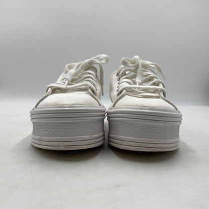 【中古品】【レディース】 CELINE セリーヌ TRIOMPHE JANE LOW LACE-UP LOW SNEAKER トリオンフ ジェーン レースアップ ロースニーカー 183-260924-yo-08-teih サイズ：35(22cm相当) カラー：ホワイト 万代Net店