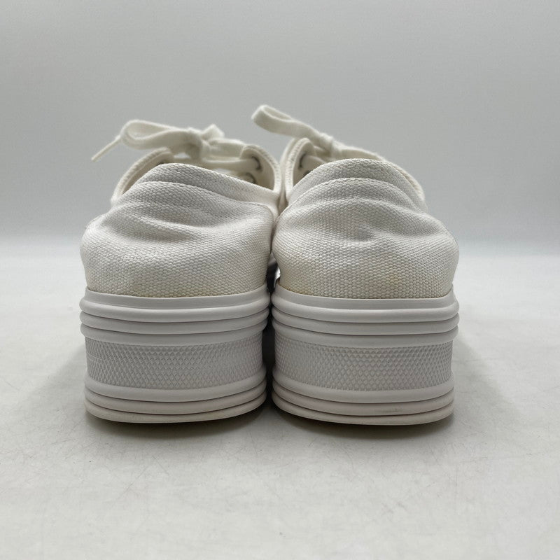 【中古品】【レディース】 CELINE セリーヌ TRIOMPHE JANE LOW LACE-UP LOW SNEAKER トリオンフ ジェーン レースアップ ロースニーカー 183-260924-yo-08-teih サイズ：35(22cm相当) カラー：ホワイト 万代Net店
