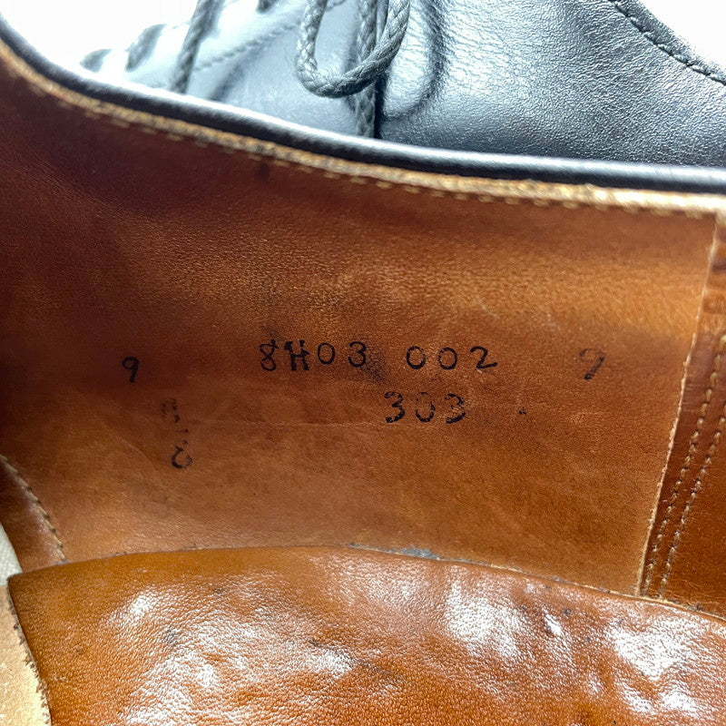 【中古品】【メンズ】 ALDEN オールデン V-TIP C.D.I LEATHER SHOES 303 Vチップ C.D.I レザーシューズ 革靴 164-260924-yo-11-teih サイズ：9(27.5~28cm) カラー：ブラック 万代Net店
