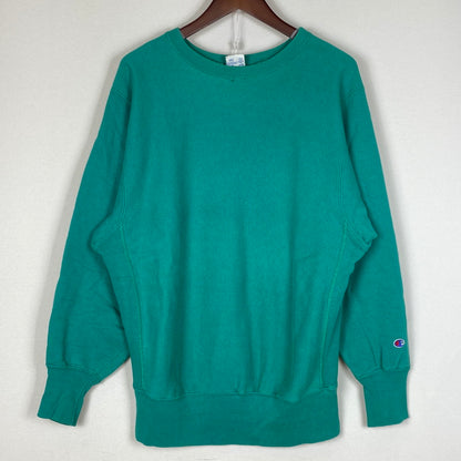 【現状渡し品】【メンズ】 CHAMPION チャンピオン 90's REVERSE WEAVE 90年代 リバース ウェーブ 長袖 トップス スウェット トレーナー 145-260922-sa-15-teih サイズ：L カラー：グリーン系 万代Net店