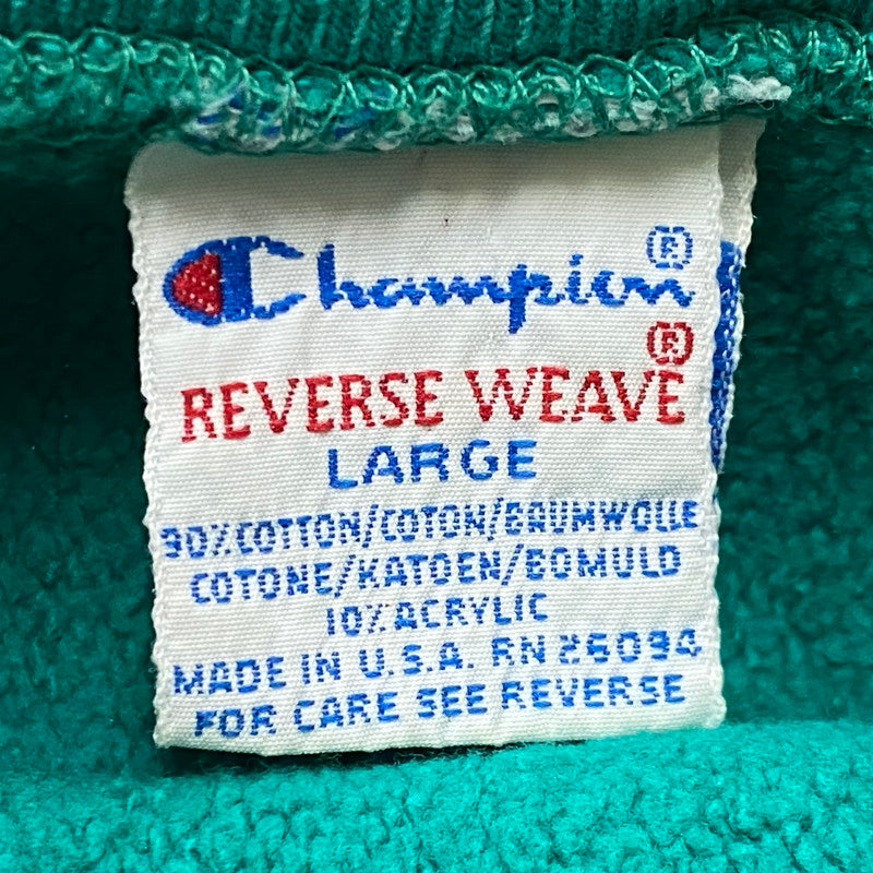 【現状渡し品】【メンズ】 CHAMPION チャンピオン 90's REVERSE WEAVE 90年代 リバース ウェーブ 長袖 トップス スウェット トレーナー 145-260922-sa-15-teih サイズ：L カラー：グリーン系 万代Net店