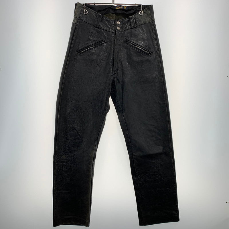【現状渡し品】【メンズ】 Buco ブコ LEATHER PANTS VINTAGE レザーパンツ ボトムス ヴィンテージ バイカー モーターサイクル 156-260923-ko-22-teih サイズ：34 カラー：ブラック 万代Net店