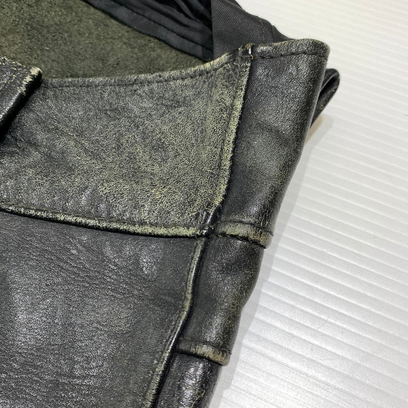 【現状渡し品】【メンズ】 Buco ブコ LEATHER PANTS VINTAGE レザーパンツ ボトムス ヴィンテージ バイカー モーターサイクル 156-260923-ko-22-teih サイズ：34 カラー：ブラック 万代Net店