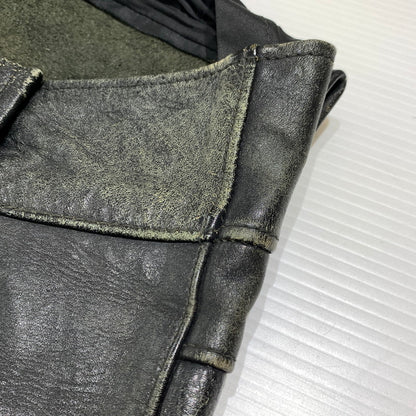 【現状渡し品】【メンズ】 Buco ブコ LEATHER PANTS VINTAGE レザーパンツ ボトムス ヴィンテージ バイカー モーターサイクル 156-260923-ko-22-teih サイズ：34 カラー：ブラック 万代Net店