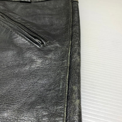 【現状渡し品】【メンズ】 Buco ブコ LEATHER PANTS VINTAGE レザーパンツ ボトムス ヴィンテージ バイカー モーターサイクル 156-260923-ko-22-teih サイズ：34 カラー：ブラック 万代Net店