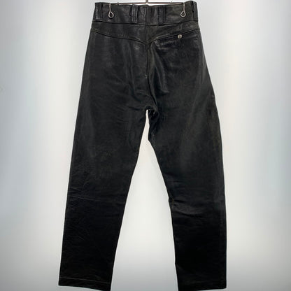 【現状渡し品】【メンズ】 Buco ブコ LEATHER PANTS VINTAGE レザーパンツ ボトムス ヴィンテージ バイカー モーターサイクル 156-260923-ko-22-teih サイズ：34 カラー：ブラック 万代Net店