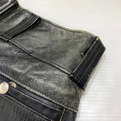 【現状渡し品】【メンズ】 Buco ブコ LEATHER PANTS VINTAGE レザーパンツ ボトムス ヴィンテージ バイカー モーターサイクル 156-260923-ko-22-teih サイズ：34 カラー：ブラック 万代Net店