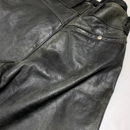 【現状渡し品】【メンズ】 Buco ブコ LEATHER PANTS VINTAGE レザーパンツ ボトムス ヴィンテージ バイカー モーターサイクル 156-260923-ko-22-teih サイズ：34 カラー：ブラック 万代Net店