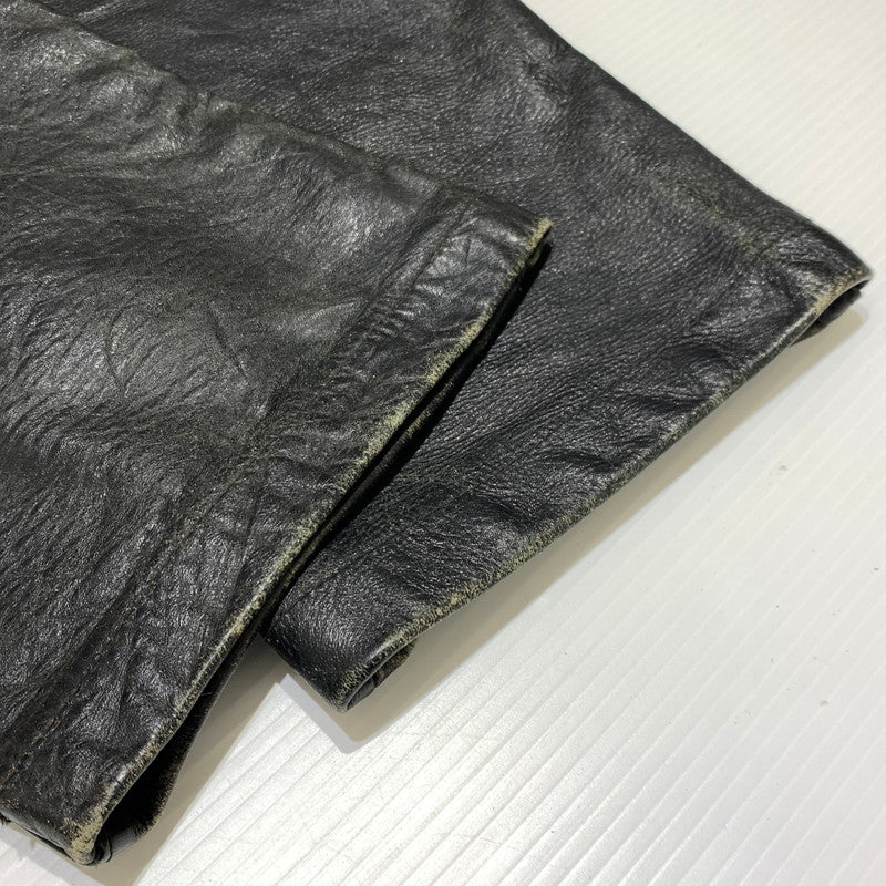 【現状渡し品】【メンズ】 Buco ブコ LEATHER PANTS VINTAGE レザーパンツ ボトムス ヴィンテージ バイカー モーターサイクル 156-260923-ko-22-teih サイズ：34 カラー：ブラック 万代Net店