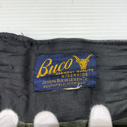 【現状渡し品】【メンズ】 Buco ブコ LEATHER PANTS VINTAGE レザーパンツ ボトムス ヴィンテージ バイカー モーターサイクル 156-260923-ko-22-teih サイズ：34 カラー：ブラック 万代Net店