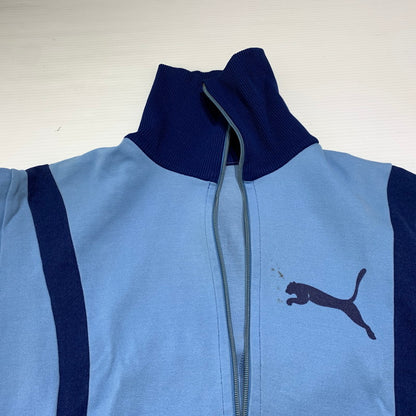 【現状渡し品】【メンズ】 PUMA プーマ 70's TRACK JACKET VINTAGE 70年代 トラックジャケット ライトアウター ジャージ 西ドイツ製 ヴィンテージ 148-260923-ko-03-teih サイズ：5 カラー：ブルー系 万代Net店