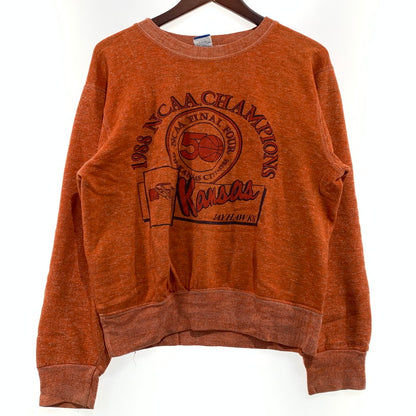 【現状渡し品】【メンズ】 Champion チャンピオン KANSAS SWEAT VINTAGE カンザス スウェット トップス ヴィンテージ 青刺繍タグ 145-260923-ko-04-teih サイズ：M カラー：オレンジ 万代Net店