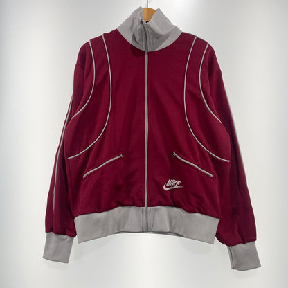 【中古品】【メンズ】 NIKE ナイキ 70's VINTAGE TRACK JACKET MADE IN TAIWAN 70年代 ヴィンテージ トラックジャケット 長袖 トップス 台湾製 TM表記 148-260925-yo-06-teih サイズ：L カラー：ボルドー/グレー 万代Net店