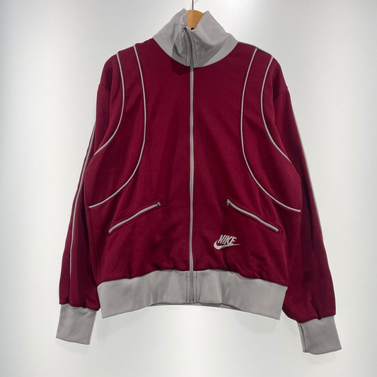 【中古品】【メンズ】 NIKE ナイキ 70's VINTAGE TRACK JACKET MADE IN TAIWAN 70年代 ヴィンテージ トラックジャケット 長袖 トップス 台湾製 TM表記 148-260925-yo-06-teih サイズ：L カラー：ボルドー/グレー 万代Net店