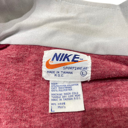 【中古品】【メンズ】 NIKE ナイキ 70's VINTAGE TRACK JACKET MADE IN TAIWAN 70年代 ヴィンテージ トラックジャケット 長袖 トップス 台湾製 TM表記 148-260925-yo-06-teih サイズ：L カラー：ボルドー/グレー 万代Net店