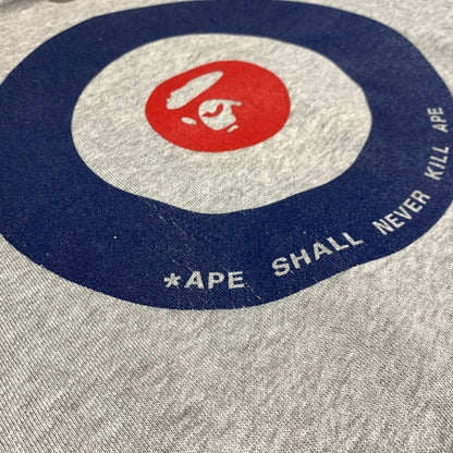 【現状渡し品】【メンズ】 A BATHING APE アベイシングエイプ 90's PULLOVER PARKA 90年代 プルオーバーパーカー トップス フーディ 初期タグ 142-260927-ko-08-teih サイズ：L カラー：グレー 万代Net店