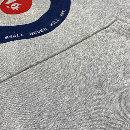 【現状渡し品】【メンズ】 A BATHING APE アベイシングエイプ 90's PULLOVER PARKA 90年代 プルオーバーパーカー トップス フーディ 初期タグ 142-260927-ko-08-teih サイズ：L カラー：グレー 万代Net店
