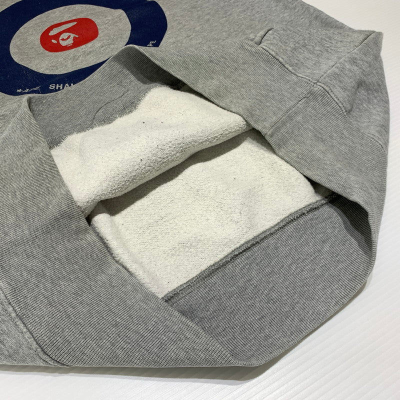 【現状渡し品】【メンズ】 A BATHING APE アベイシングエイプ 90's PULLOVER PARKA 90年代 プルオーバーパーカー トップス フーディ 初期タグ 142-260927-ko-08-teih サイズ：L カラー：グレー 万代Net店