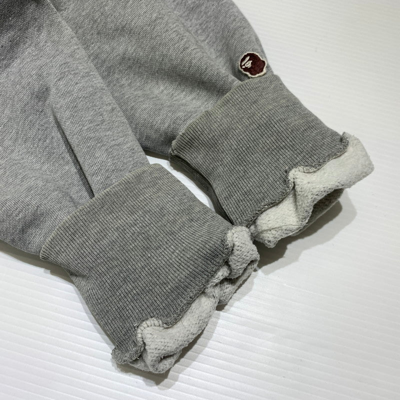 【現状渡し品】【メンズ】 A BATHING APE アベイシングエイプ 90's PULLOVER PARKA 90年代 プルオーバーパーカー トップス フーディ 初期タグ 142-260927-ko-08-teih サイズ：L カラー：グレー 万代Net店