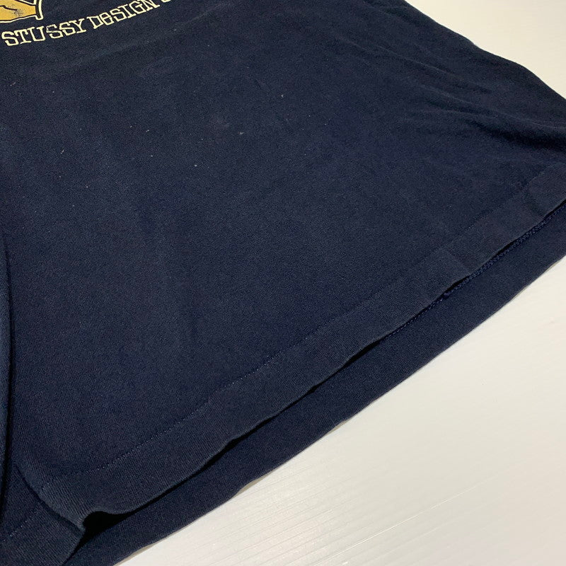 【中古品】【メンズ】 STUSSY ステューシー HAND SIGN S/S T-SHIRT ハンドサイン ショートスリーブ Tシャツ 半袖 トップス 黒タグ 142-260927-ko-01-teih サイズ：M カラー：ネイビー 万代Net店
