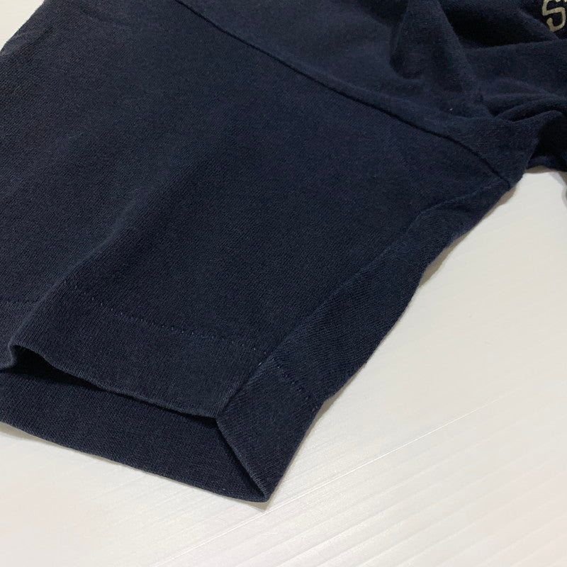 【中古品】【メンズ】 STUSSY ステューシー HAND SIGN S/S T-SHIRT ハンドサイン ショートスリーブ Tシャツ 半袖 トップス 黒タグ 142-260927-ko-01-teih サイズ：M カラー：ネイビー 万代Net店