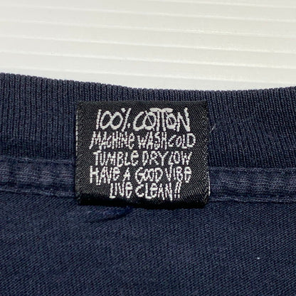 【中古品】【メンズ】 STUSSY ステューシー HAND SIGN S/S T-SHIRT ハンドサイン ショートスリーブ Tシャツ 半袖 トップス 黒タグ 142-260927-ko-01-teih サイズ：M カラー：ネイビー 万代Net店