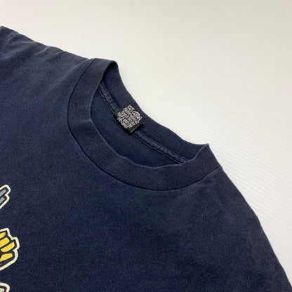 【中古品】【メンズ】 STUSSY ステューシー HAND SIGN S/S T-SHIRT ハンドサイン ショートスリーブ Tシャツ 半袖 トップス 黒タグ 142-260927-ko-01-teih サイズ：M カラー：ネイビー 万代Net店