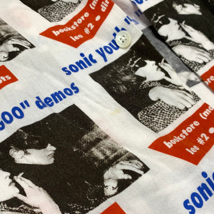 【中古品】【メンズ】 HYSTERIC GLAMOUR ヒステリックグラマー SONIC YOUTH GOO DEMOS S/S SHIRT 02221AH06 ソニックユース ショートスリーブ シャツ 半袖 トップス レーヨン 140-260923-ko-02-teih サイズ：XL カラー：総柄 万代Net店