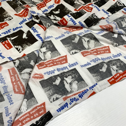 【中古品】【メンズ】 HYSTERIC GLAMOUR ヒステリックグラマー SONIC YOUTH GOO DEMOS S/S SHIRT 02221AH06 ソニックユース ショートスリーブ シャツ 半袖 トップス レーヨン 140-260923-ko-02-teih サイズ：XL カラー：総柄 万代Net店