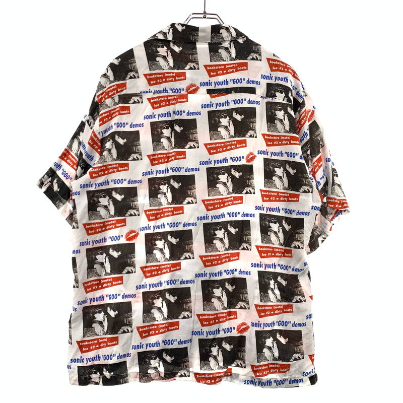 【中古品】【メンズ】 HYSTERIC GLAMOUR ヒステリックグラマー SONIC YOUTH GOO DEMOS S/S SHIRT 02221AH06 ソニックユース ショートスリーブ シャツ 半袖 トップス レーヨン 140-260923-ko-02-teih サイズ：XL カラー：総柄 万代Net店
