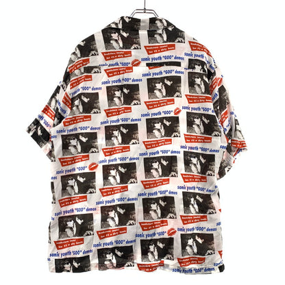 【中古品】【メンズ】 HYSTERIC GLAMOUR ヒステリックグラマー SONIC YOUTH GOO DEMOS S/S SHIRT 02221AH06 ソニックユース ショートスリーブ シャツ 半袖 トップス レーヨン 140-260923-ko-02-teih サイズ：XL カラー：総柄 万代Net店