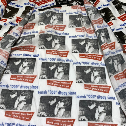 【中古品】【メンズ】 HYSTERIC GLAMOUR ヒステリックグラマー SONIC YOUTH GOO DEMOS S/S SHIRT 02221AH06 ソニックユース ショートスリーブ シャツ 半袖 トップス レーヨン 140-260923-ko-02-teih サイズ：XL カラー：総柄 万代Net店