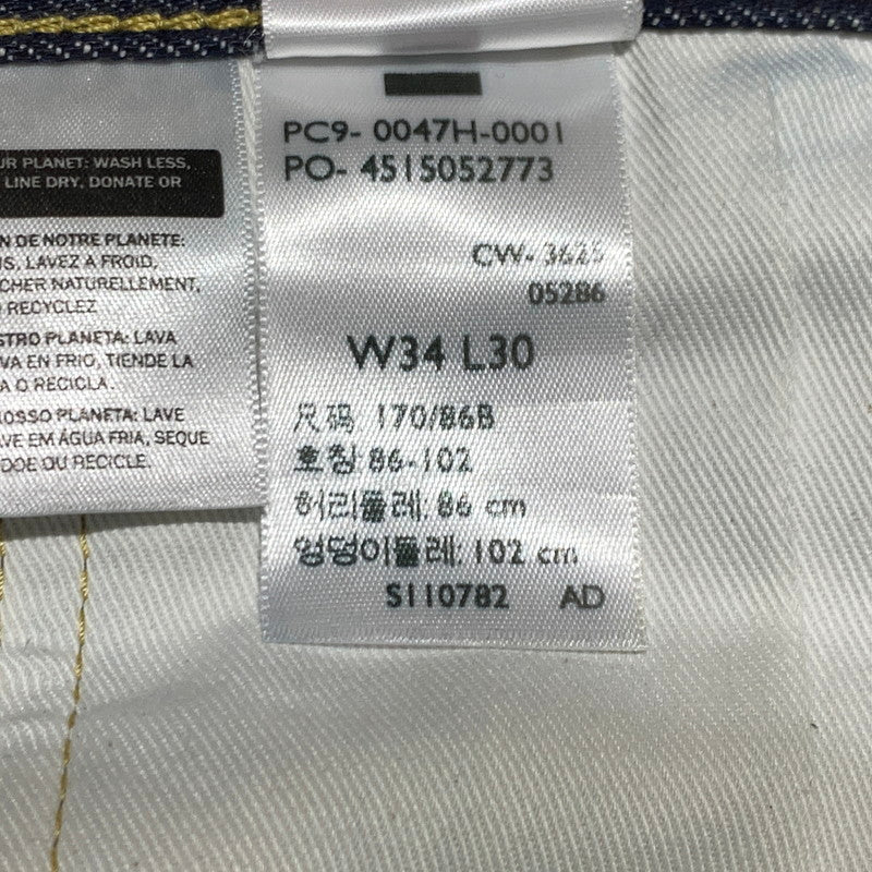 【中古品】【メンズ】 Levi’s リーバイス 501 DENIM PANTS PC9-0047H-0001 デニムパンツ ボトムス ジーンズ ボタン裏 刻印5286 復刻 156-260923-ko-24-teih サイズ：W34L30 カラー：インディゴ 万代Net店