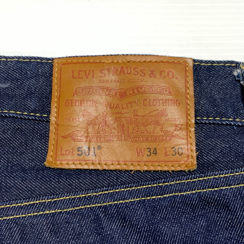 【中古品】【メンズ】 Levi’s リーバイス 501 DENIM PANTS PC9-0047H-0001 デニムパンツ ボトムス ジーンズ ボタン裏 刻印5286 復刻 156-260923-ko-24-teih サイズ：W34L30 カラー：インディゴ 万代Net店
