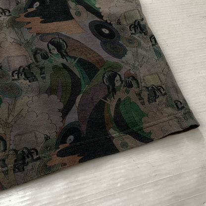 【中古品】【メンズ】 BAL バル CONTRASTRICK DJ PRINT SHIRT コントラストリック ディージェー プリント シャツ 長袖 トップス 147-260923-sa-11-teih サイズ：不明 カラー：グレー 万代Net店