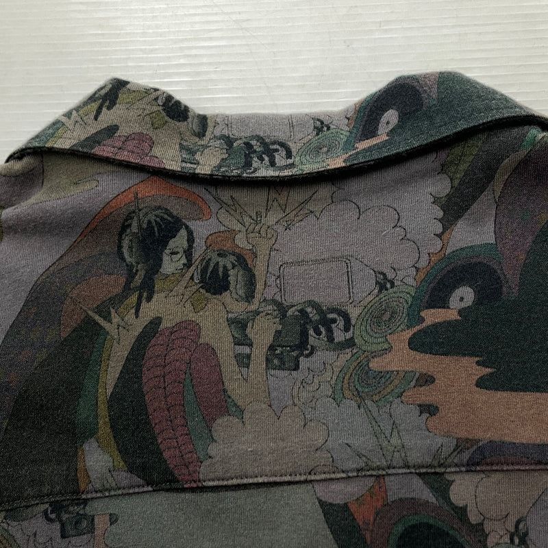 【中古品】【メンズ】 BAL バル CONTRASTRICK DJ PRINT SHIRT コントラストリック ディージェー プリント シャツ 長袖 トップス 147-260923-sa-11-teih サイズ：不明 カラー：グレー 万代Net店