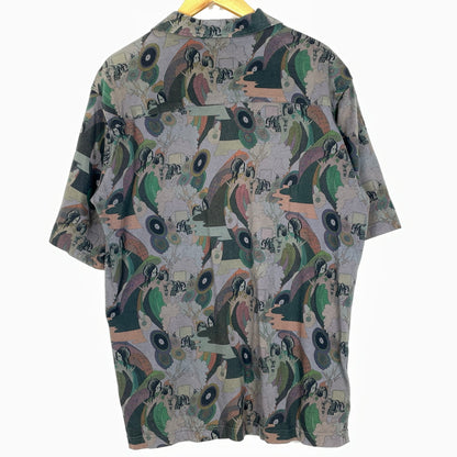 【中古品】【メンズ】 BAL バル CONTRASTRICK DJ PRINT SHIRT コントラストリック ディージェー プリント シャツ 長袖 トップス 147-260923-sa-11-teih サイズ：不明 カラー：グレー 万代Net店