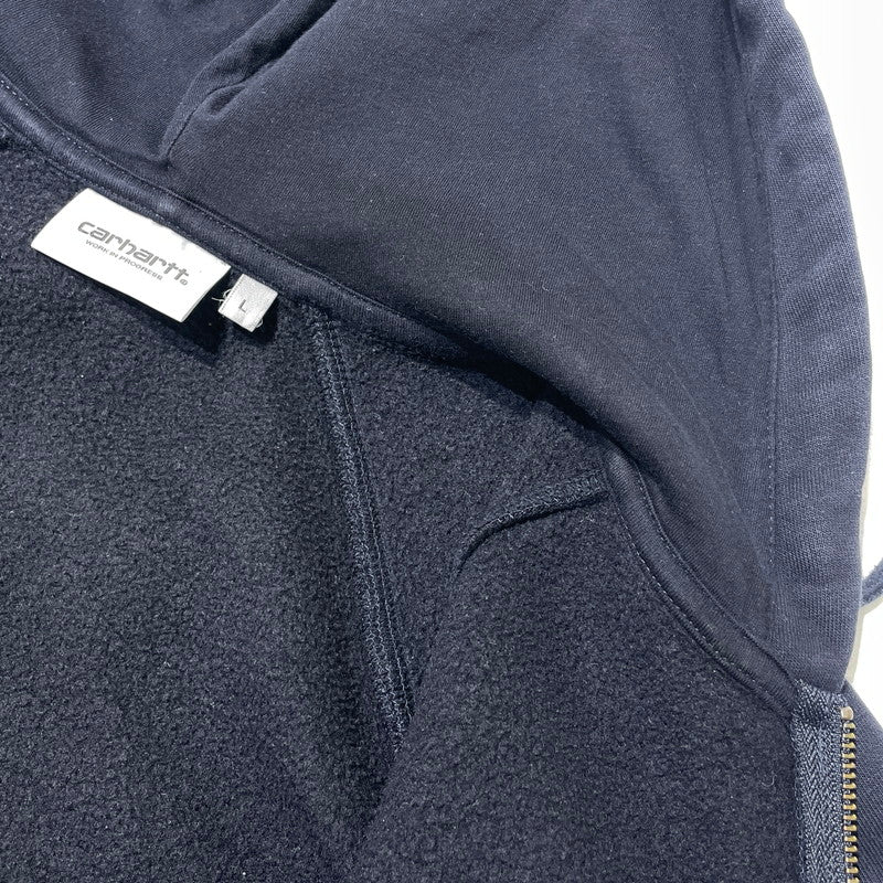【中古品】【メンズ】 Carhartt WIP カーハート ワークインプログレス HOODED CHASE JACKET I026385 フーデッド チェース ジャケット 長袖 トップス ジップアップ パーカー 145-260925-yo-08-teih サイズ：L カラー：ダークネイビー 万代Net店