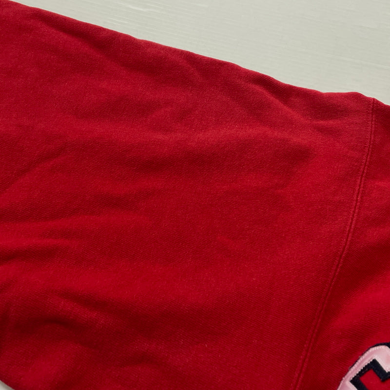 【中古品】【メンズ】 CHAMPION チャンピオン 90's REVERSE WEAVE HOODIE "CORNELL" 90年代 リバースウェーブ フーディ コーネル プルーオーバーパーカー 145-260923-sa-06-teih サイズ：XL カラー：レッド 万代Net店